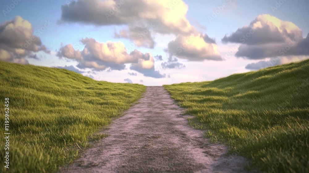 Obraz premium Pathway to the Clouds