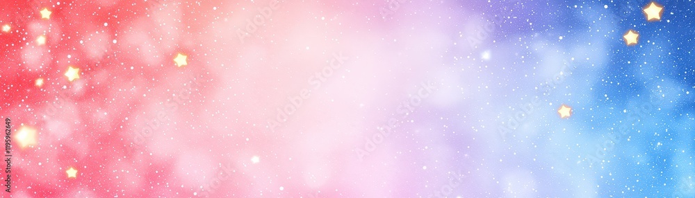 A vibrant gradient background blending red, pink, and blue hues, adorned with stars and a dreamy, ethereal feel. A vibrant gradient background blending red, pink, and blue hues, adorned with stars and a dreamy, ethereal feel.