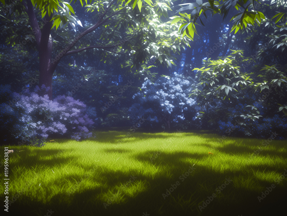 Fototapeta premium Futuristic Grasslands and Scenic View