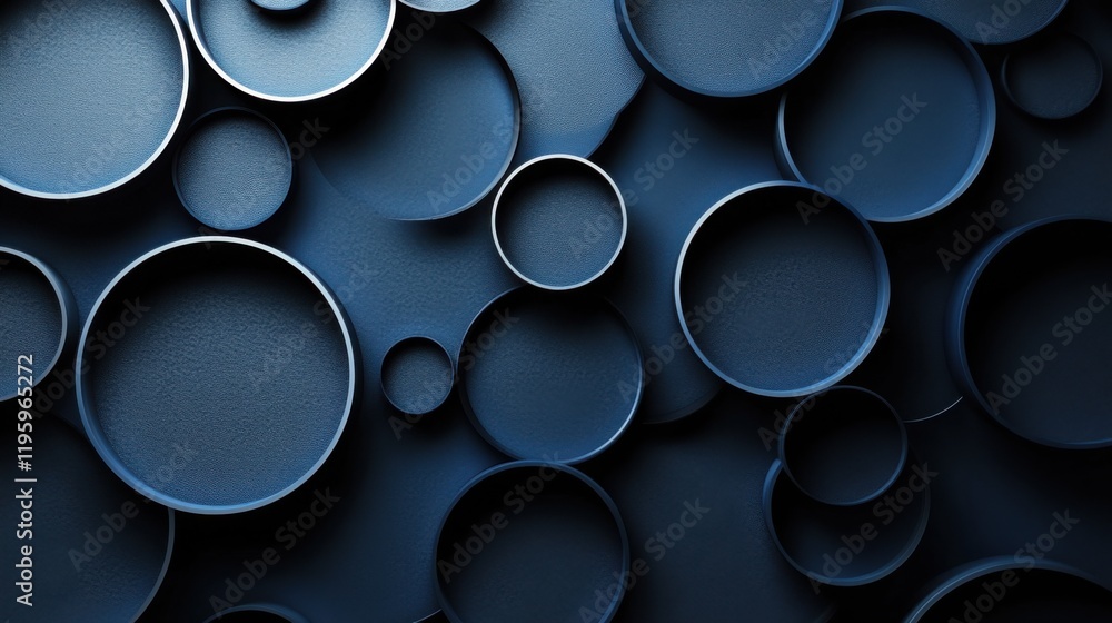 blue background with intersecting circles for design. Banner template with white space in the center for text. Perfect for minimalist abstract wallpaper and digital media projects. blue background with intersecting circles for design. Banner template with white space in the center for text. Perfect for minimalist abstract wallpaper and digital media projects.