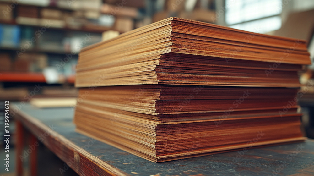 A close-up of a stack of wooden boards at a warehouse with blurred background creating a sense of chaos and rawness, offering a space for captions or messages on the side
A close-up of a stack of wooden boards at a warehouse with blurred background creating a sense of chaos and rawness, offering a space for captions or messages on the side