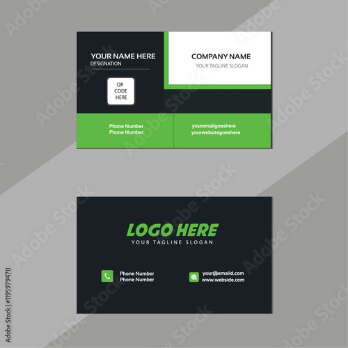 Clean and creative professional business card design template   