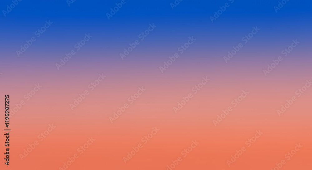 Naklejka premium Gradient Background, Blue to Coral Sunset Sky