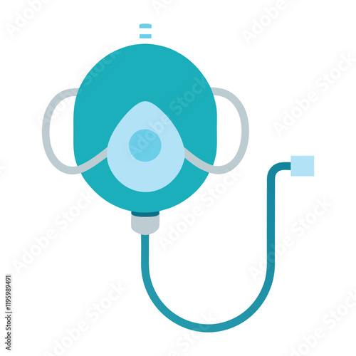 Anesthesia mask design vector illustration
