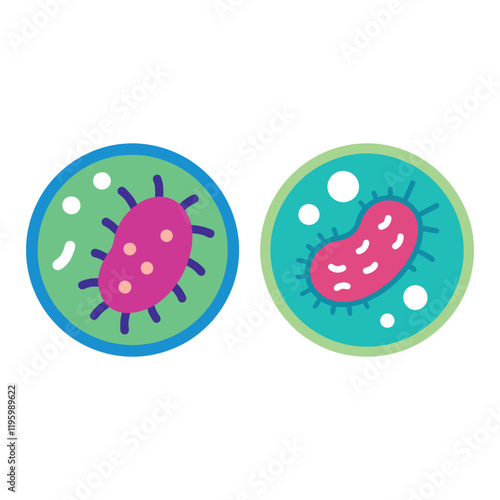 Bacteria icon design vector illustration