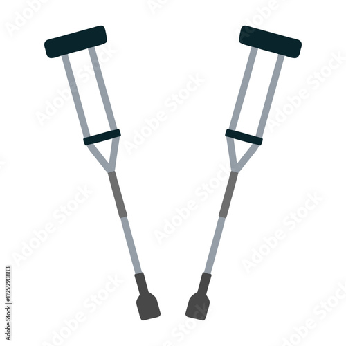 Crutches vector illustration design illustrator