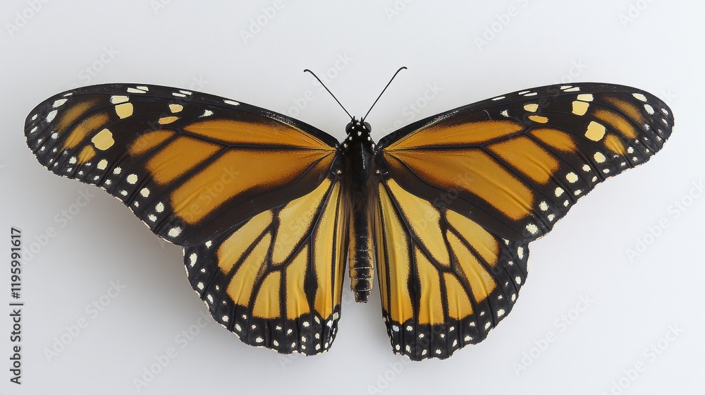 Naklejka premium Monarch Butterfly Close-up