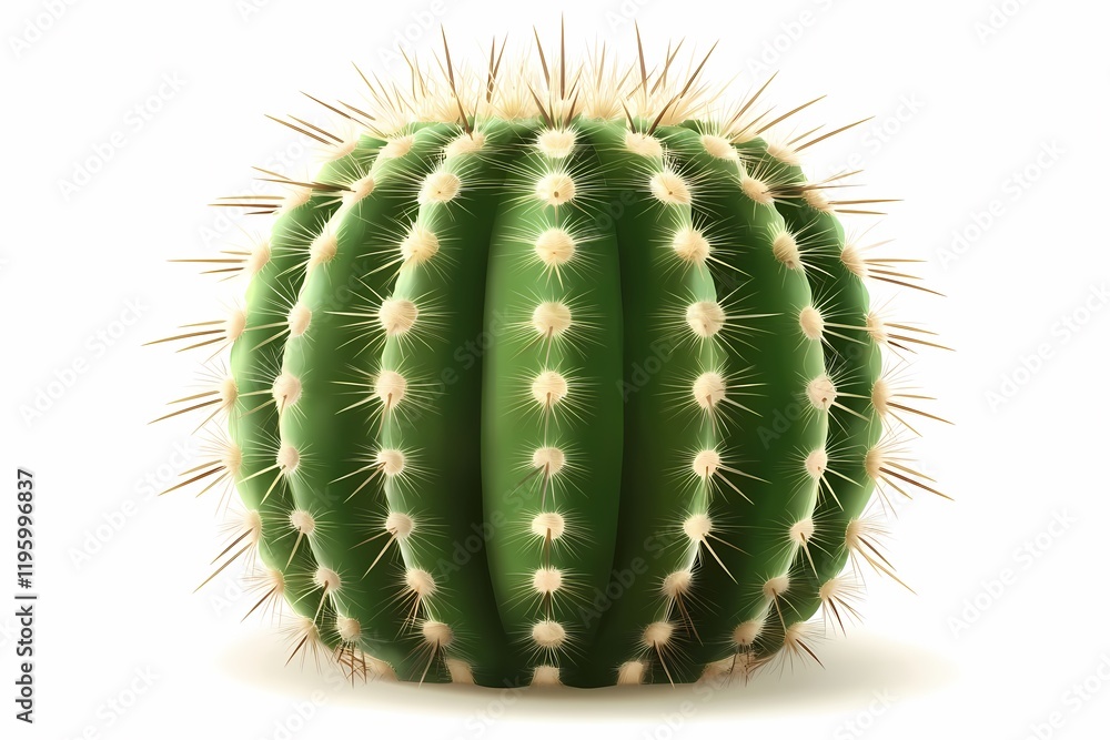 Stunning Round Cactus in Vivid Green Stunning Round Cactus in Vivid Green