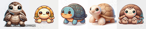 vector collection of cute and adorable turtles