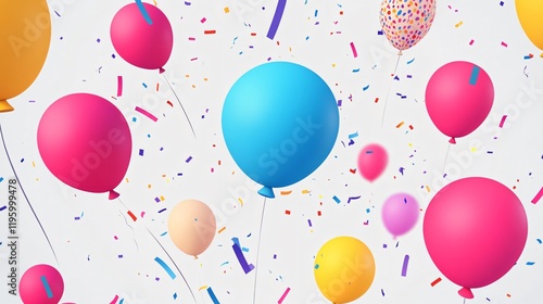 Colorful Balloons Decoration for Celebrations - Image for Event Designs
