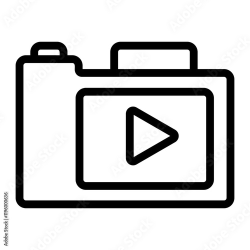 vlog Line Icon