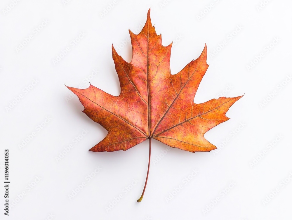 A maple leaf, a symbol of Canada's autumn season. A maple leaf, a symbol of Canada's autumn season.