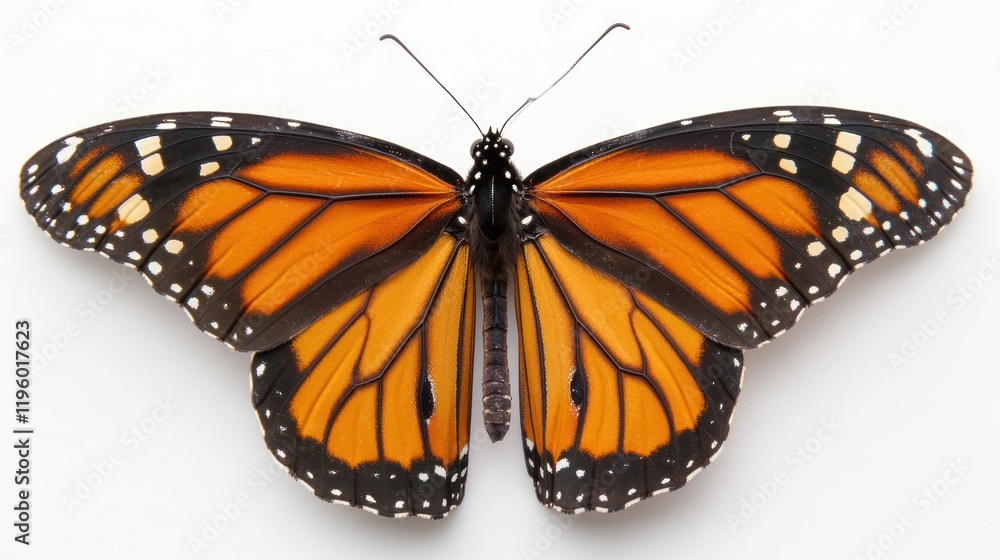 Fototapeta premium Monarch Butterfly with Open Wings