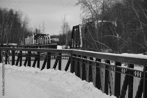 Sherbrooke 14 Janvier 2025 - N&B photo