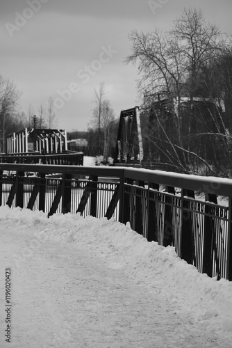 Sherbrooke 14 Janvier 2025 - N&B photo