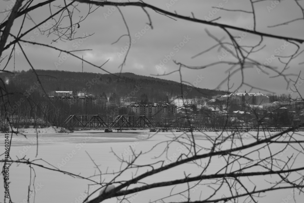 Sherbrooke 14 Janvier 2025 - N&B