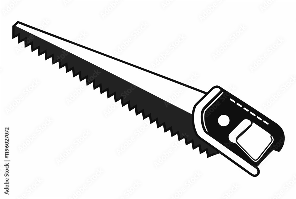 handsaw silhouette vector handsaw silhouette vector