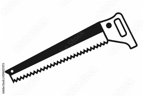 handsaw silhouette vector