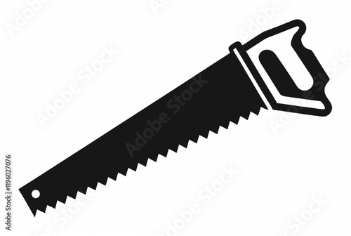 handsaw silhouette vector