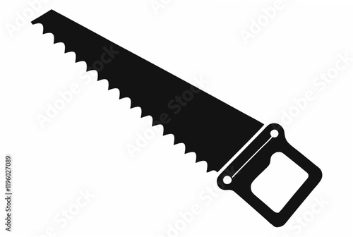 handsaw silhouette vector