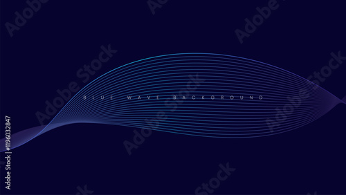 Modern purple blue gradient flowing wave lines. Futuristic technology concept. Vector illustration