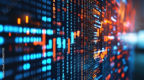 Wallpaper Mural Financial growth chart with upward arrow on a digital screen, symbolizing profit. Torontodigital.ca