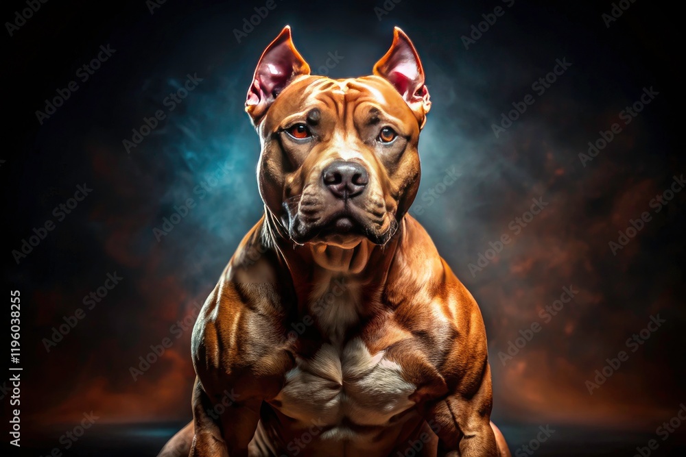 Obraz premium Discover stunning Stanford Pit Bull photos; loyal, strong canine companions captured beautifully.