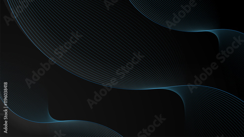Abstract modern gradient flowing wave lines. Futuristic technology concept.