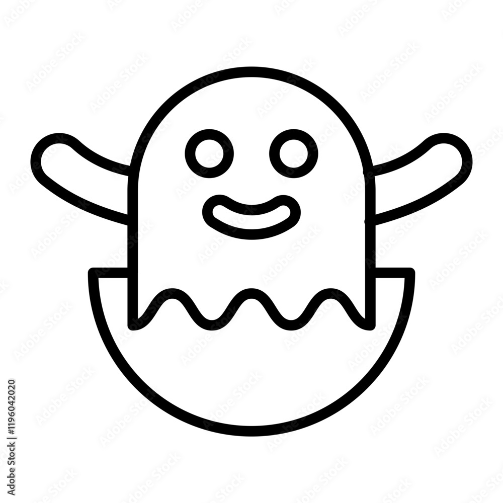 Ghost outline icon Ghost outline icon