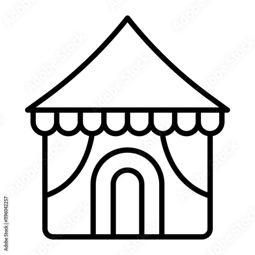 Ticket Booth outline icon