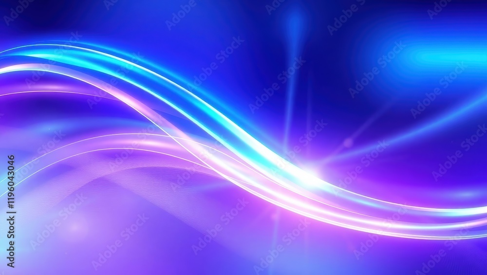 Dynamic Neon Wave Backgrounds with Vibrant Glow