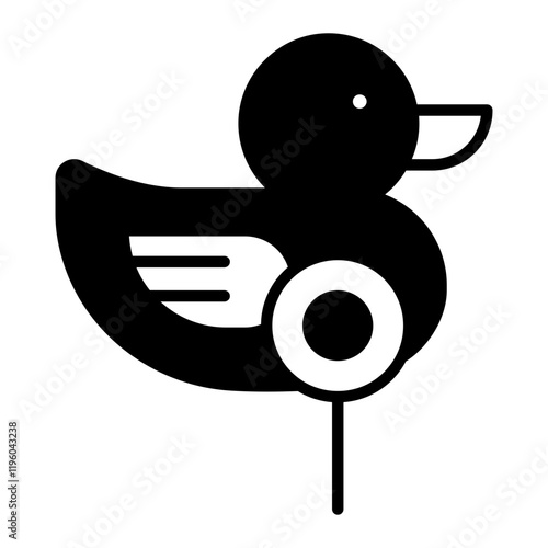 Duck Shooting black icon