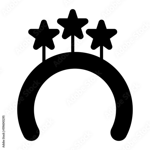 Headband black icon