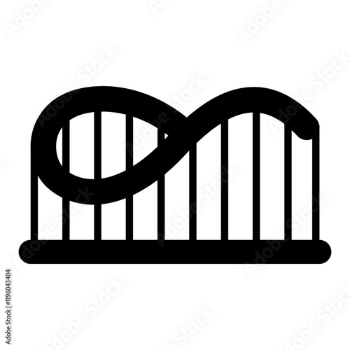 Roller Coaster black icon