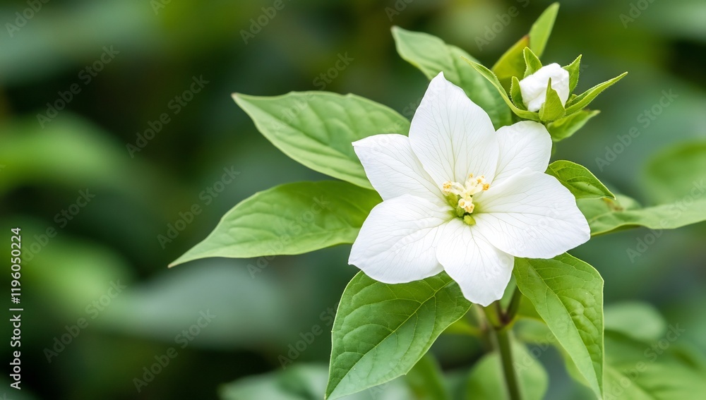 White flower blooming, garden, green background, nature photography, website/print White flower blooming, garden, green background, nature photography, website/print