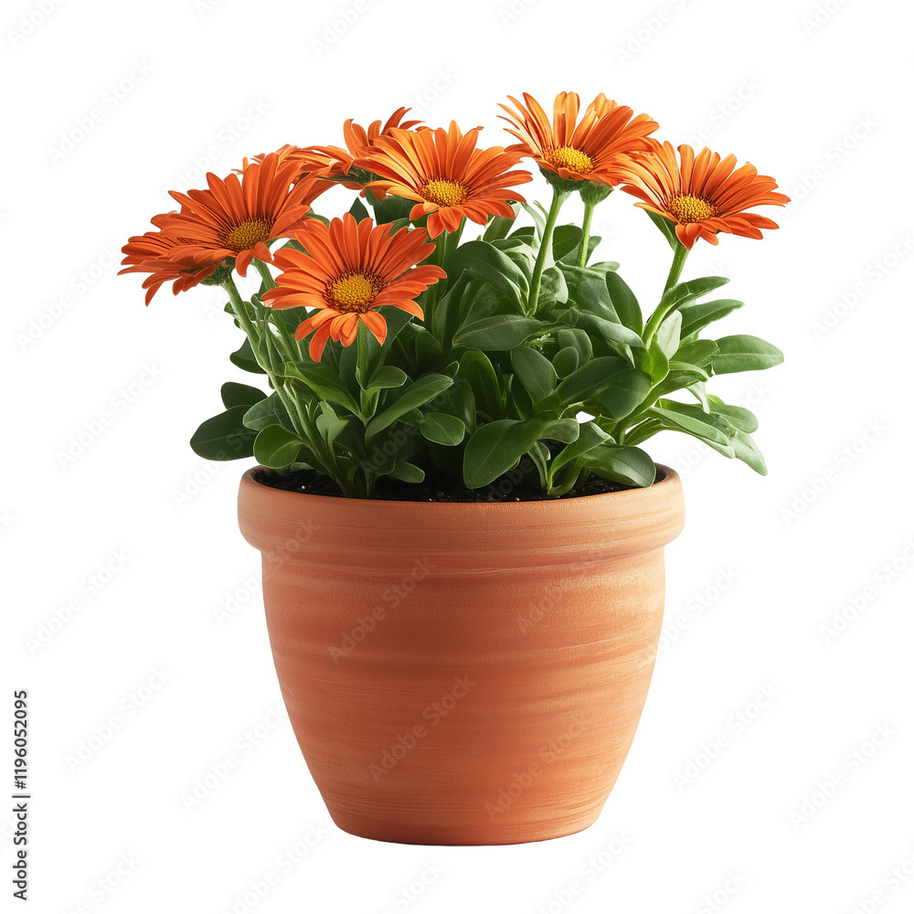 Plant pot flower isolated on transparent background Plant pot flower isolated on transparent background