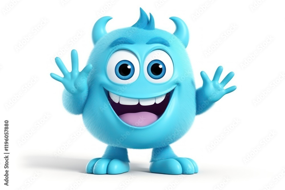 Cartoon blue toy Cartoon blue toy