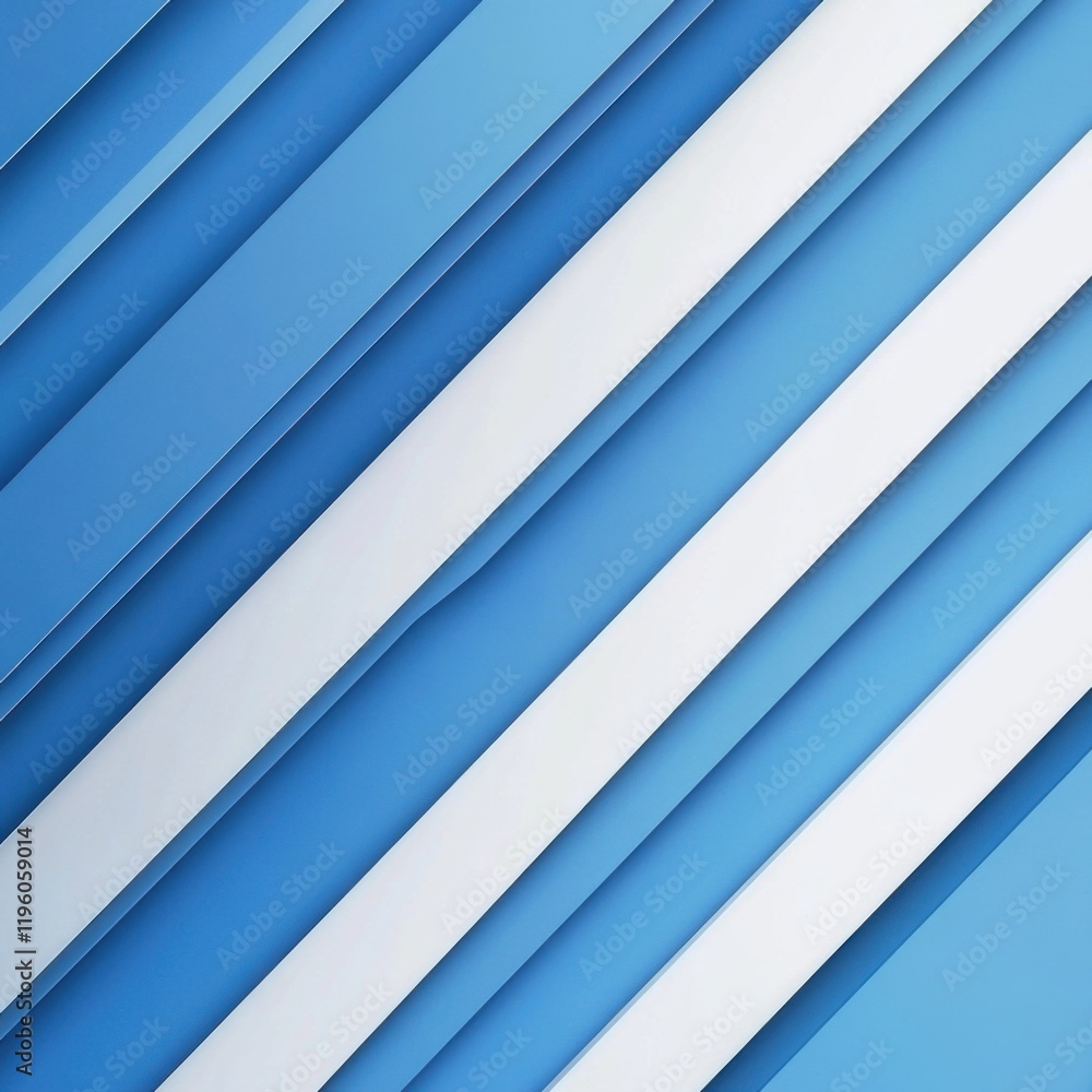 Obraz premium Abstract Blue and White Diagonal Stripes Background Design