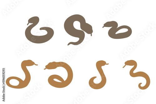Simple Boa Snake Illustration