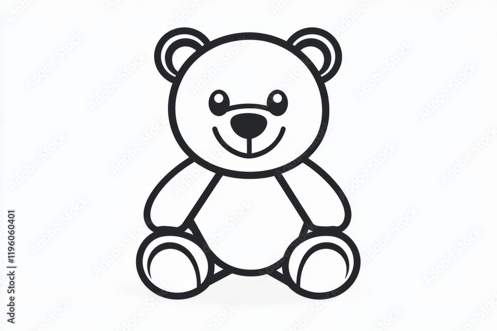 Adorable cartoon teddy bear illustration Adorable cartoon teddy bear illustration