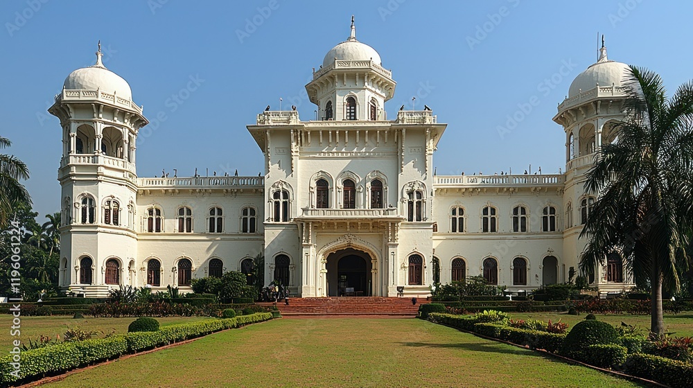 Obraz premium Majestic Tajhat Palace: A Architectural Marvel in Bangladesh