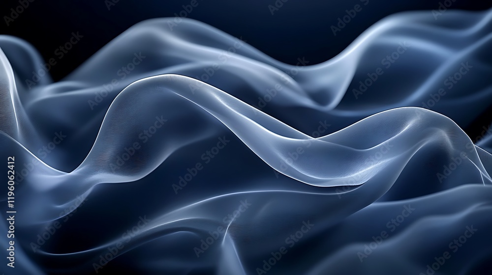 Obraz premium A flowing, translucent fabric creating a sense of movement and depth.