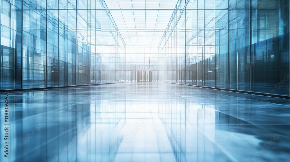Expansive Glass Panel Office Space with Natural Light Streaming In Expansive Glass Panel Office Space with Natural Light Streaming In