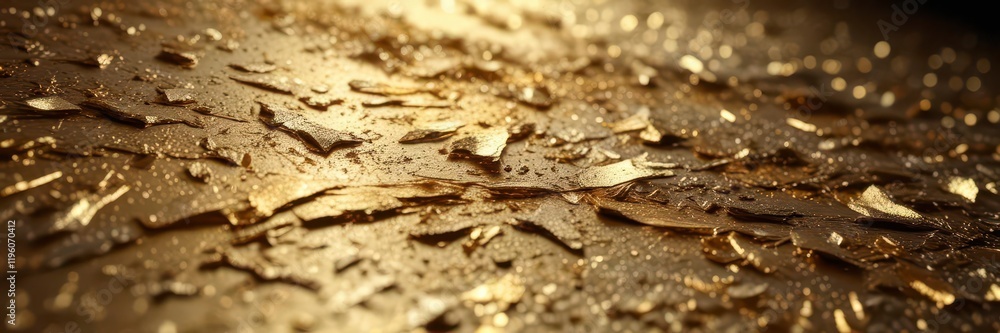 Sparkling gold foil design catching light on a textured surface, metallic, foil, gold Sparkling gold foil design catching light on a textured surface, metallic, foil, gold