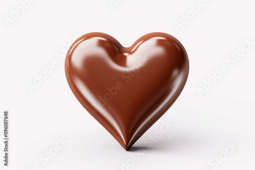 Heart chocolate food white background.