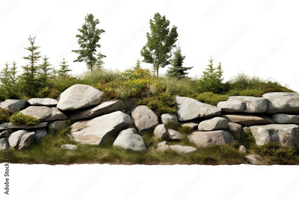 Grass rock wilderness landscape. Grass rock wilderness landscape.