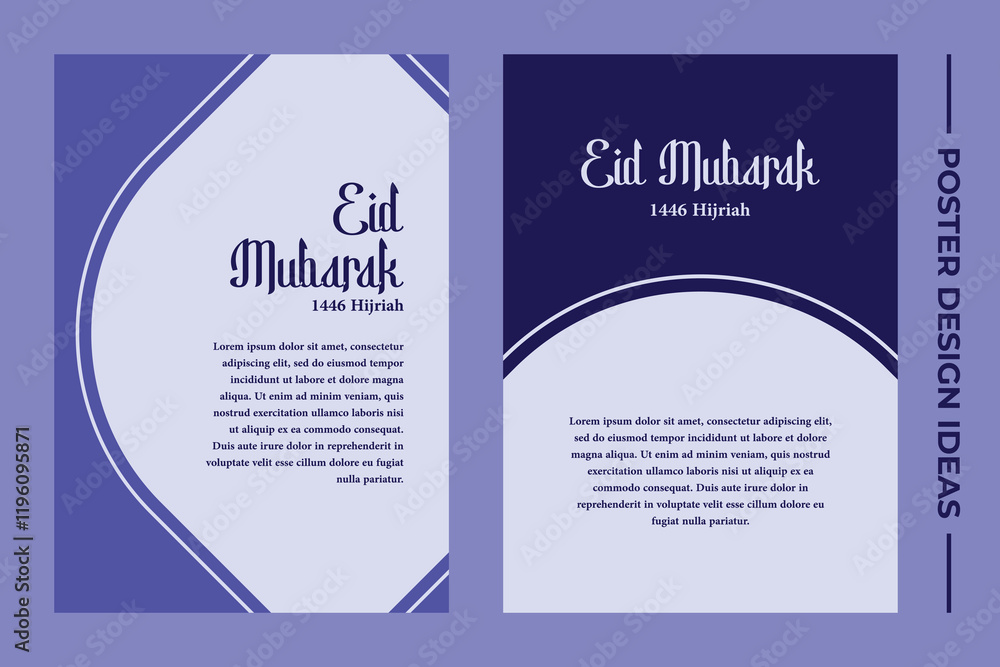 Obraz premium Eid Al Fitr Poster Background Design