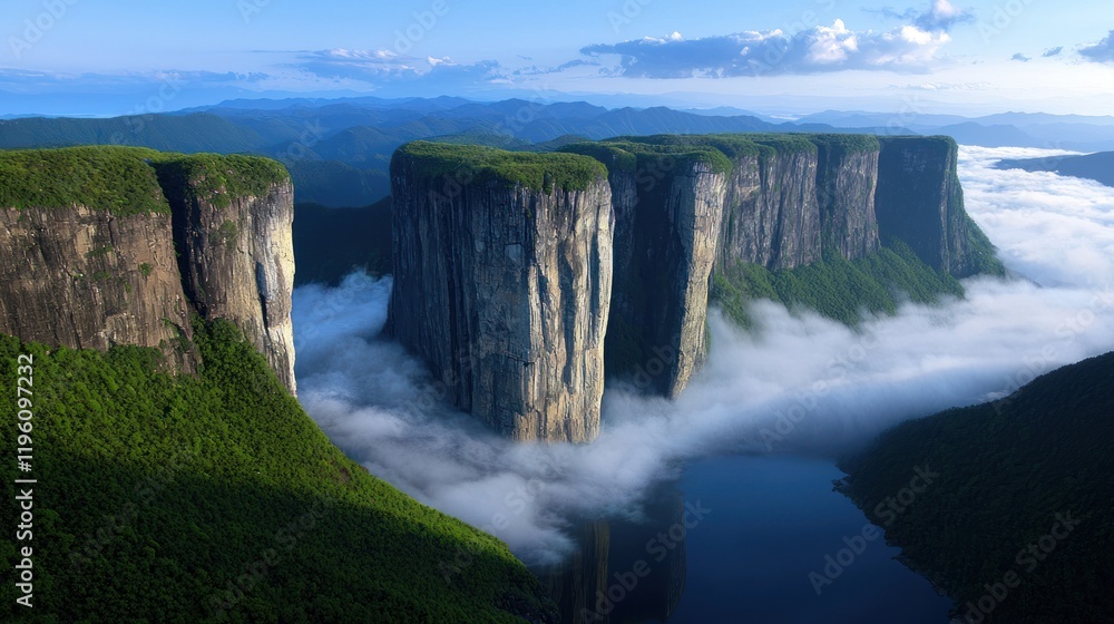 Misty Mountain Peaks and Valley Misty Mountain Peaks and Valley
