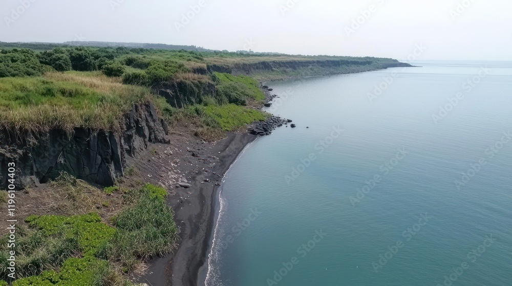 Obraz premium Tranquil Lake Coastline