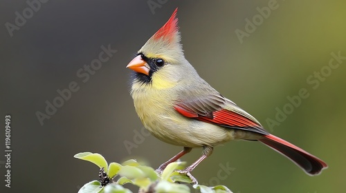 Stunning Female Pyrrhuloxia: A Vibrant Jewel of the Southwest photo